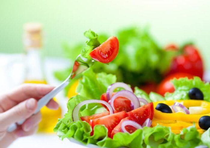 Weekly weight loss vegetable salad 5 kg