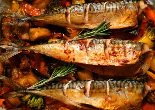 Grilled mackerel