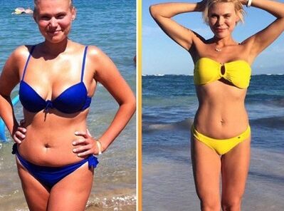 Photos before and after watermelon weight loss